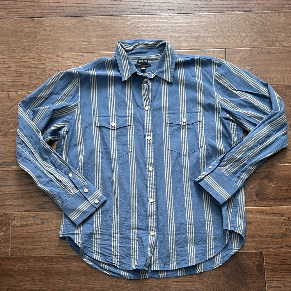 J Crew Blouse w/ Pearl Buttons